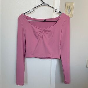 Pink Long Sleeve Women's Top